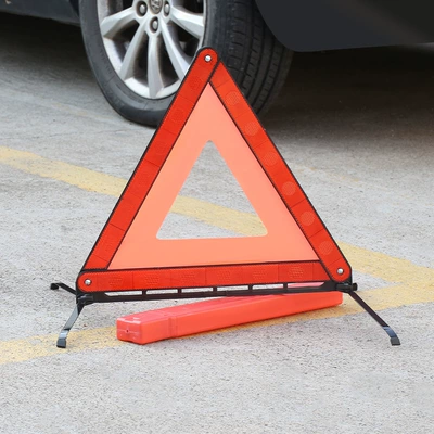 Car Tripod Warning Sign Tripod Reflective Protective Folding Fault Safety Parking Sign Wholesale National Standard Model