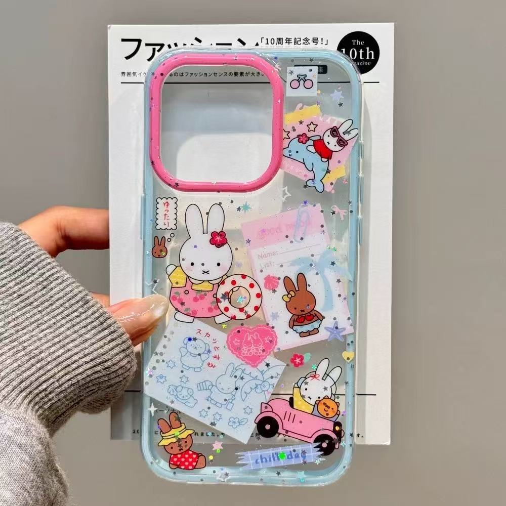 Funda de conejo estilo Instagram para iPhone 17 Pro, iPhone 14, Apple 15 Pro Max, 2 en 1 para iPhone 16.