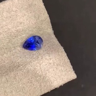 0.73ct Old Burned Small Blue Treasure Sapphire Bare Stone with Rich Color and Fire Color Good Micro-inclusion Natural Gem Bare Stone