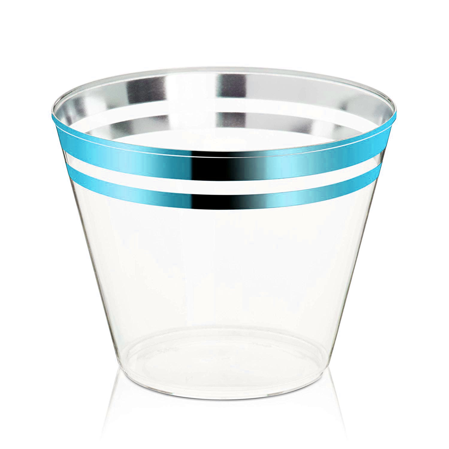 9oz caliente de Doble Borde Rojo transparente plástico desechable copa de vino de comida Occidental taza de aire potable PS Taza image 6