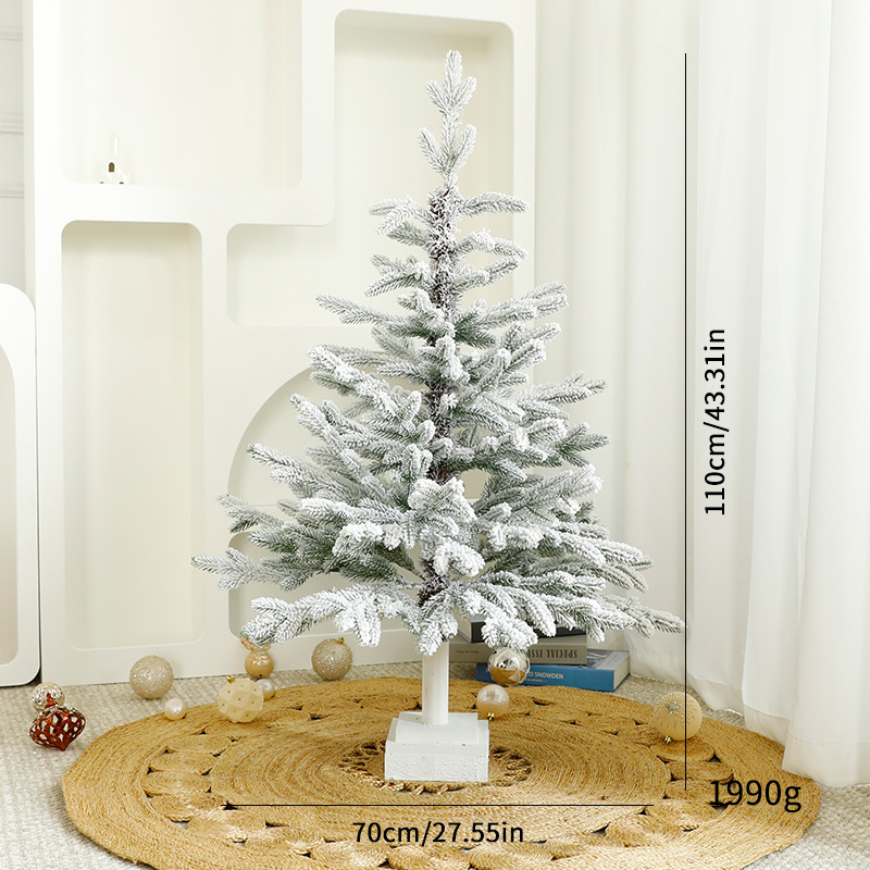 Navidad nuevo PE madera de nieve árbol de Navidad cifrado decoración de árbol de Navidad decoración de escritorio árbol de Navidad decoración de Navidad
