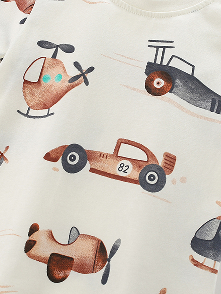 Malwee ropa para niños de verano nuevo estilo de manga corta Europa y los Estados Unidos niños de cuello redondo pantalones casuales para niños dos conjuntos