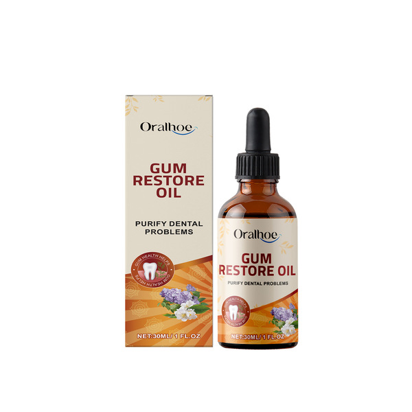 ORALHOE Herbal gum care solution gently cleans tartar and stains