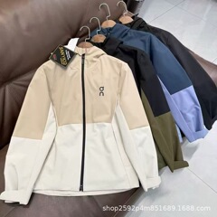 ON昂跑同款户外硬壳压胶冲锋衣男女登山服透气防风防水外套连帽