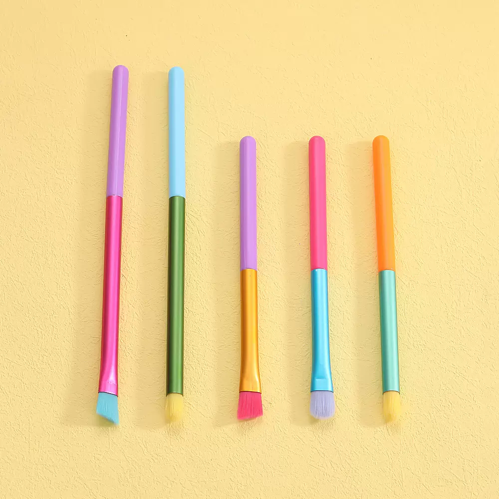 跨境批发新款化妆刷套装水彩初学者便携全套彩色美妆工具源头厂家