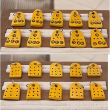藏民手工料器咒点牌文玩百搭配饰DIY手串隔珠编绳挂件创意配饰