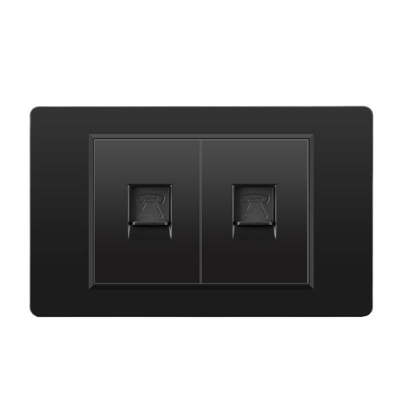 外国貿易スイッチソケット黒 PC パネル壁東南アジアタイ 6 穴台湾ソケット 20Wtype-c|undefined