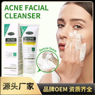 Cross-border Salicylic Acid Anti-acne Facial Cleanser Gentle Deep Cleansing Pore Oil Control Nicotinamide Facial Cleanser