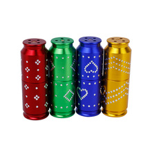 跨境新款带钻压烟棒 铝合金圆柱四孔小型压烟器 POLLEN PRESS