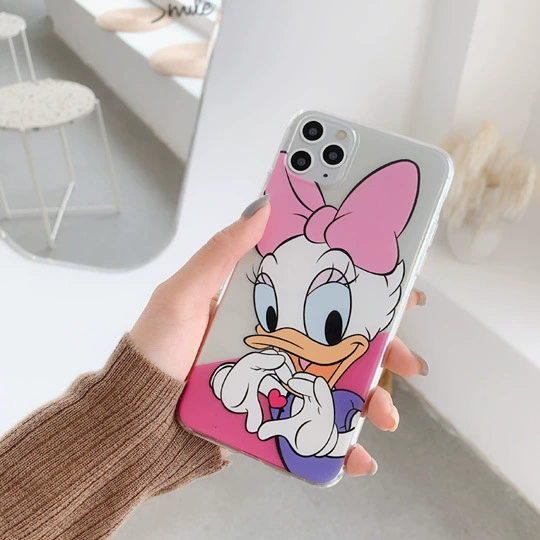 Чехол для телефона (Apple) iPhone 15 / iPhone 15 Pro / совместимый с iPhone 8 Plus, дизайн с большими головами мультфильмов