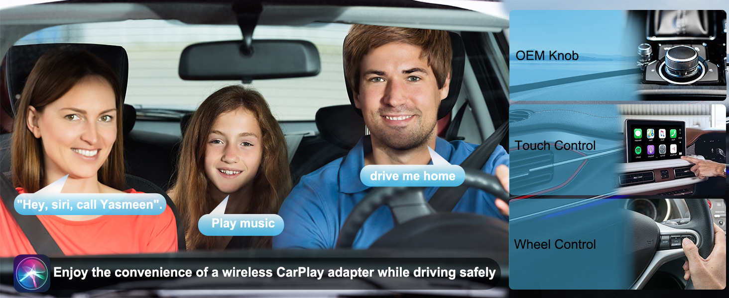 Cross-Border Best-Selling Wireless Carplay Box, Wired to Wireless Carplay Module, Supports Apple and Android Car Systems