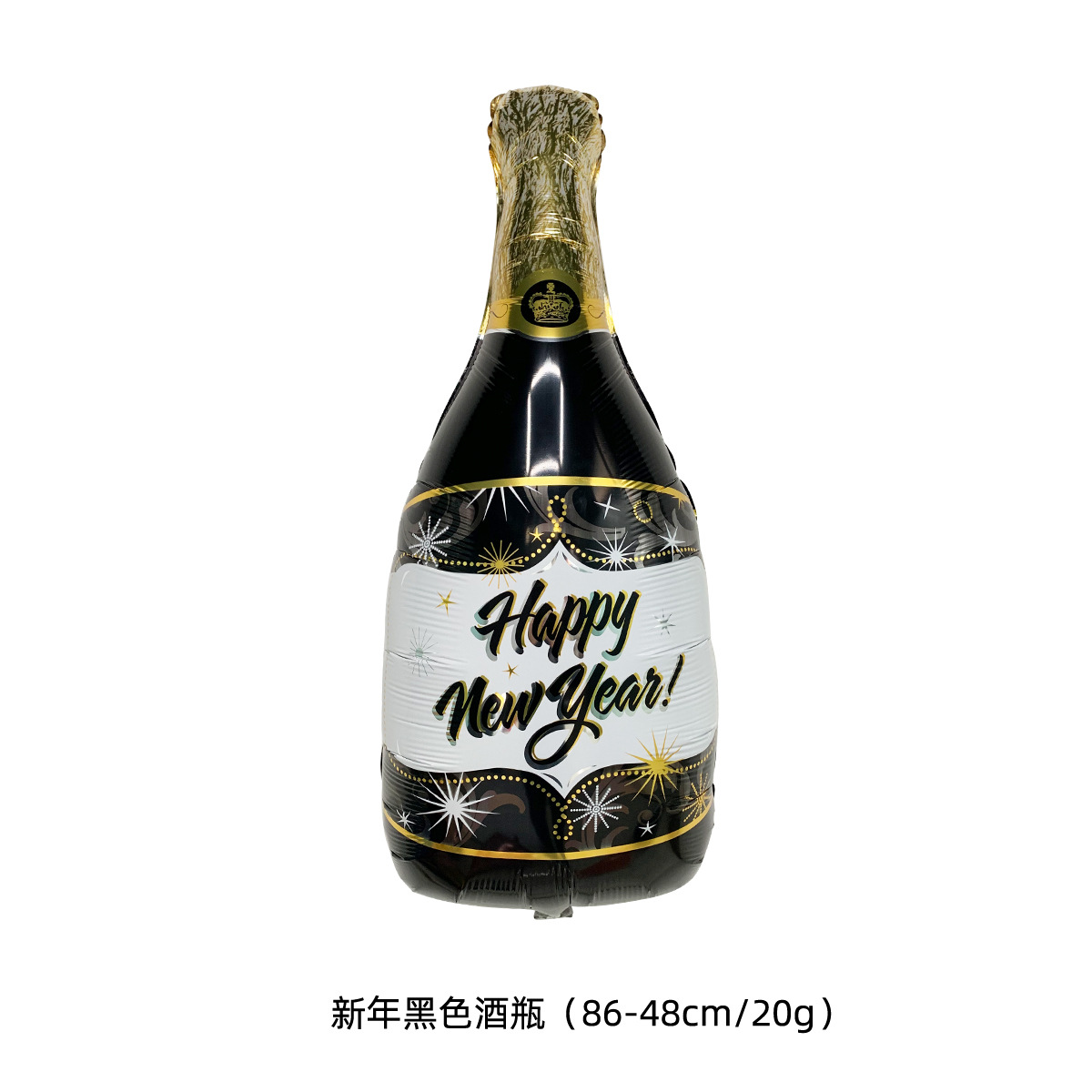 Decoración de fiesta, globo de película de aluminio, disposición transfronteriza, botella de vino de Año Nuevo, copa de vino, botella de vino de cumpleaños, globo de copa de vino al por mayor