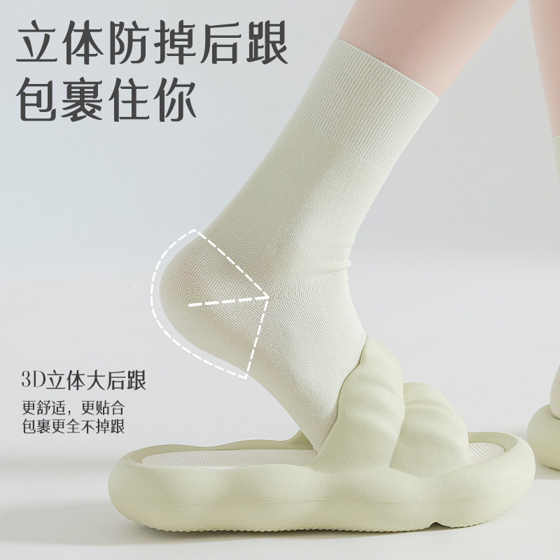 中筒袜子女夏纯棉薄款松口袜全棉女士抗菌抗起球月子袜女袜子批发|undefined