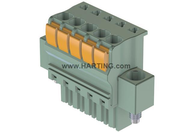 HARTING 14310315106000 哈丁 har-flexicon 3,81 FPH-3 GN公头