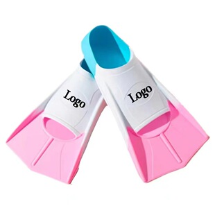 Directly Supplied Little Yellow Duck Swimming Fins Freestyle Short Fins Kidsren's Diving Silicone Fins Training E18