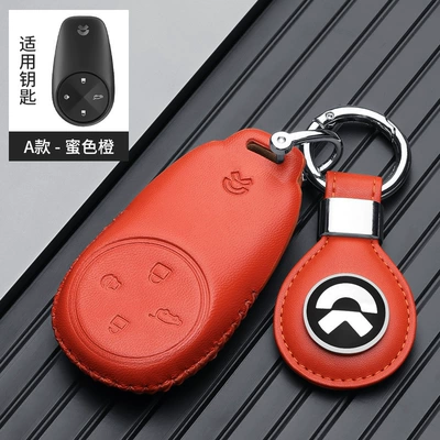 2020 ec6 simple shell – Static Rod/Key Bag - weilai-a-leather-brand-orange-gift-box