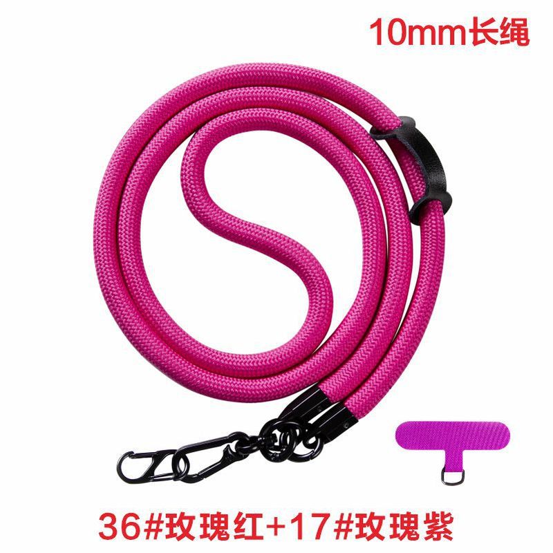 携帯電話のストラップの斜め掛けの10mmの首掛けの太い編みの携帯電話のストラップの多機能の斜め掛けのストラップのポリエステルの携帯電話のストラップ|undefined