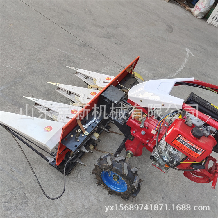 薄荷茴香收割机小型自走式黄豆割倒机益母草割晒机