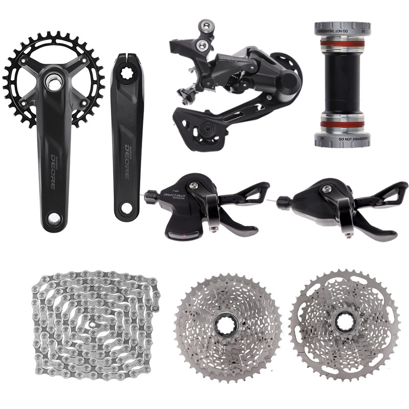 Shimano Xi mano de 10 velocidades DEORE serie M6000 dial delantero y trasero Dial bicicleta de montaña kit de transmisión