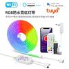 LED霓虹灯带 RGB WIFI 5米七彩霓虹灯条全彩 涂鸦APP 厂家直销|ru