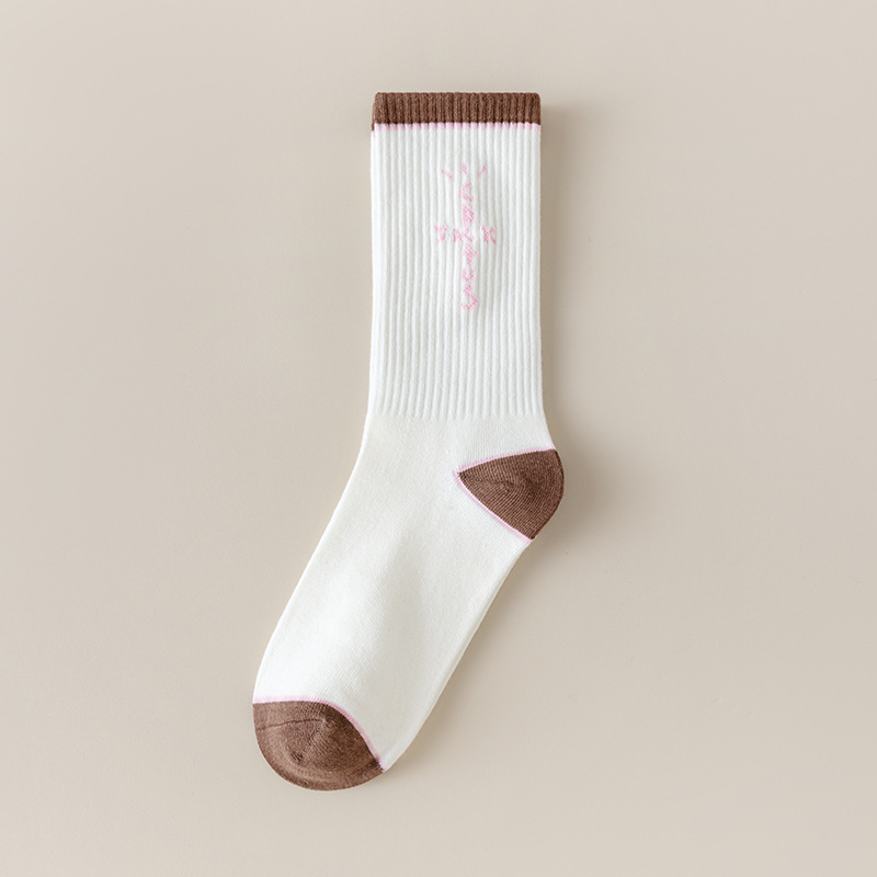 Calcetines de marca de moda europea y americana AJ1 gancho TS nombre conjunto ocio deportes medias moda calcetines hombres y mujeres mismo estilo