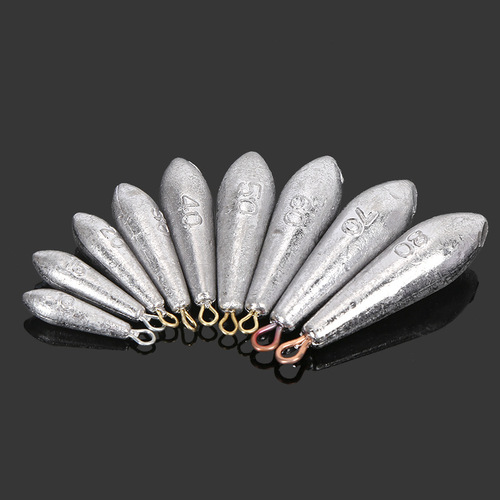 Manufacturer wholesale willow leaf lead pendant, enough gram swivel 20g pure electrolytic lead fishing lure, fast willow leaf lead pendant