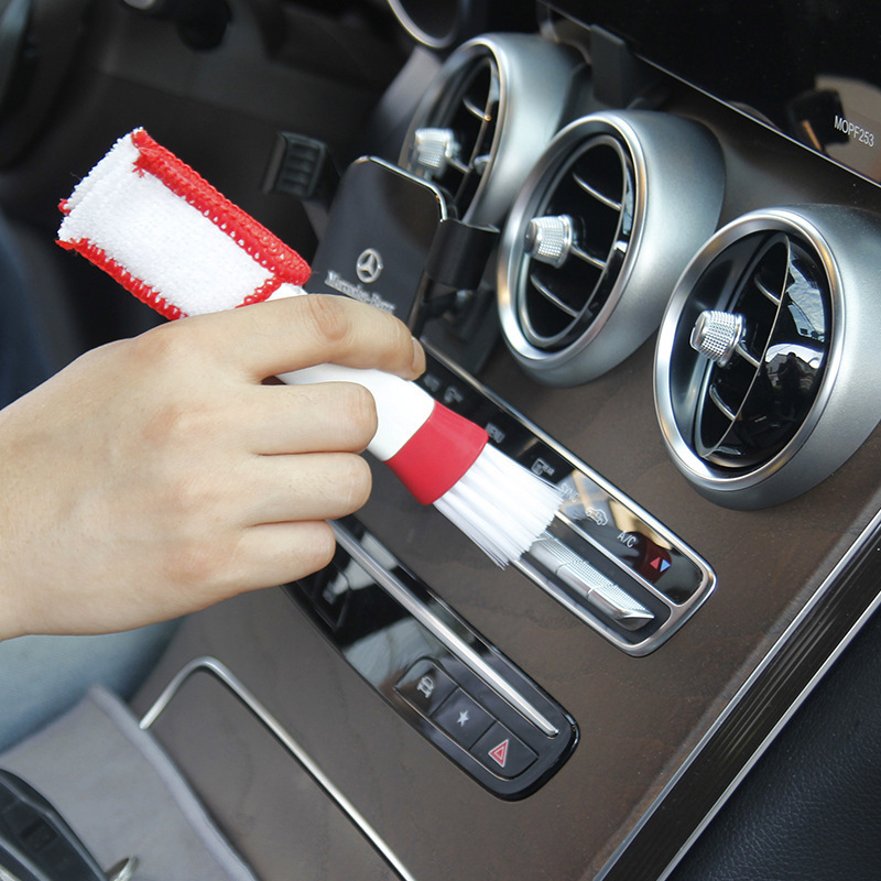 Car Air Conditioner Air Outlet Cleaning Brush Double-Headed Small Brush Dust Removal Soft Brush Car Washing Dust Cleaning Tool Car Air Conditioner Air Outlet Cleaning Brush Double-Headed Small Brush Dust Removal Soft Brush Car Washing Dust Cleaning Tool