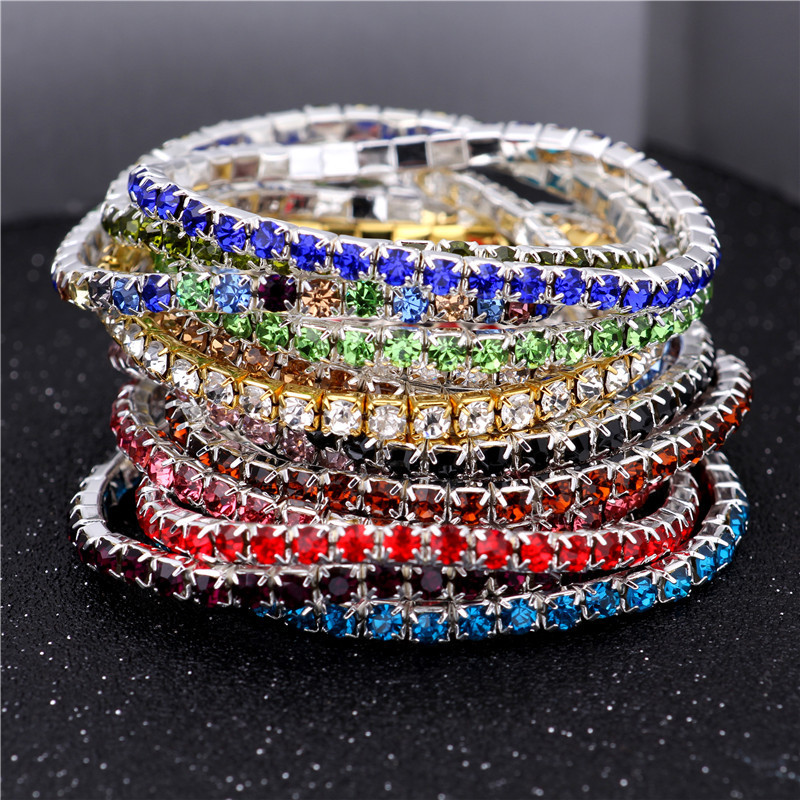 Simple Style Geometric Crystal Rhinestone Gem Bracelets display picture 25