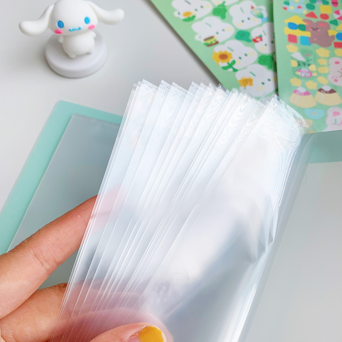 Macaron serie almacenamiento libro mano cuenta pegatinas coreano Goo tarjeta pegatinas colección álbum al por mayor