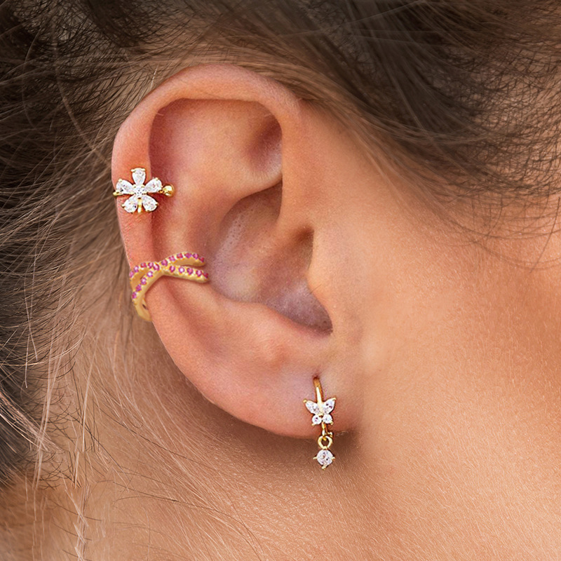 Ear Cuffs Classification 1 Piece 925 Sterling Silver Geometric Ear Cuffs