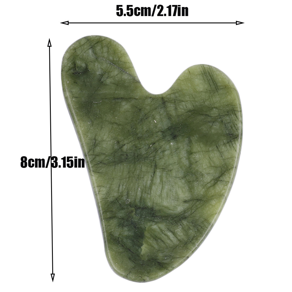 Juego de tres piezas de rodillo de jade natural y tabla de gua sha, dispositivo de belleza para masaje facial, lámina de gua sha facial, fabricante de rodillos de jade