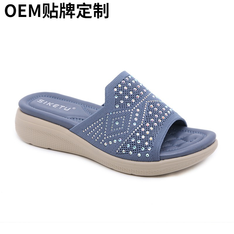 F8434 530K GIÀY DÉP LÊ NỮ HUITDTU PHONG CÁCH ÂU MỸ ĐẾ XUỒNG ĐẾ CAO GIÀY DÉP NỮ G01 SẢN PHẨM MỚI