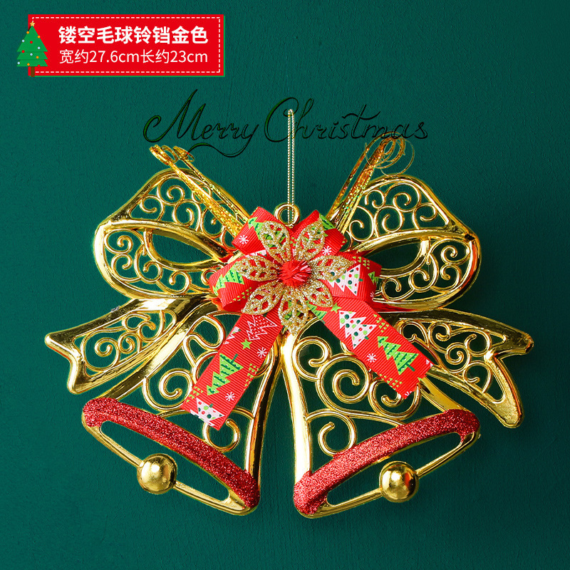 新しいクリスマスベルドア吊り英語アルファベットエンジェルクリスマスベルペンダントクリスマスツリー小さなベルペンダント|undefined