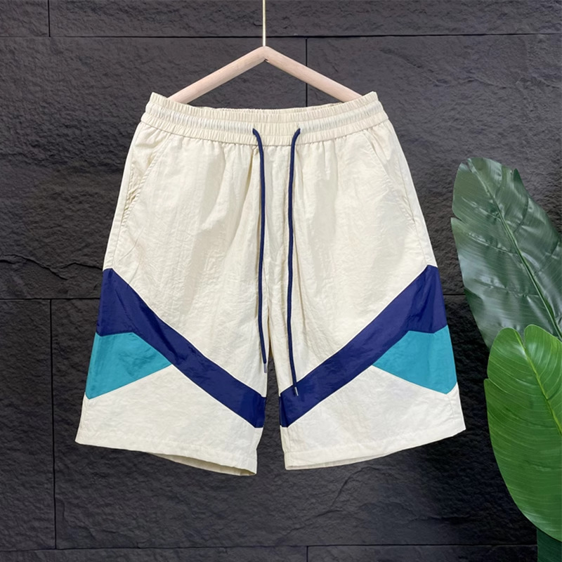 Men's Casual Shorts Colour Blocking Quick Drying Summer Sports_voghion.com