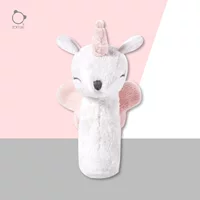 Softlife Розовый Единорог погремушка ребенок успокаивает компаньон рукопожатие палка игрушка детская Интерактивная кукла