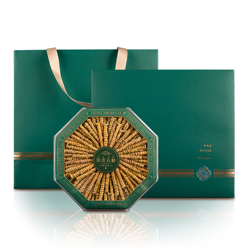 Authentic Huoshan Dragon Head and Phoenix Tail Dendrobium Iron Bark Polished Dendrobium Gift Box High-End Gift Box Group Purchase Gift List