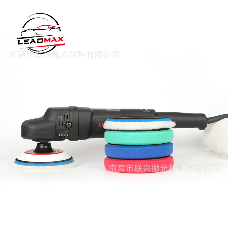 5.5寸套装抛光轮自粘海绵轮汽车漆面打蜡研磨海绵盘DA震抛抛光盘