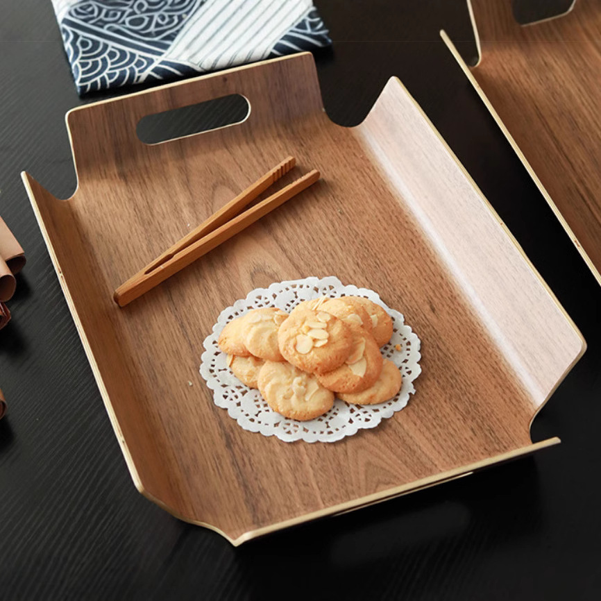 Paleta de pan de sauce de agua madera rectangular West Point pastel auto-selección de platos de madera panadería muestra platos caseros