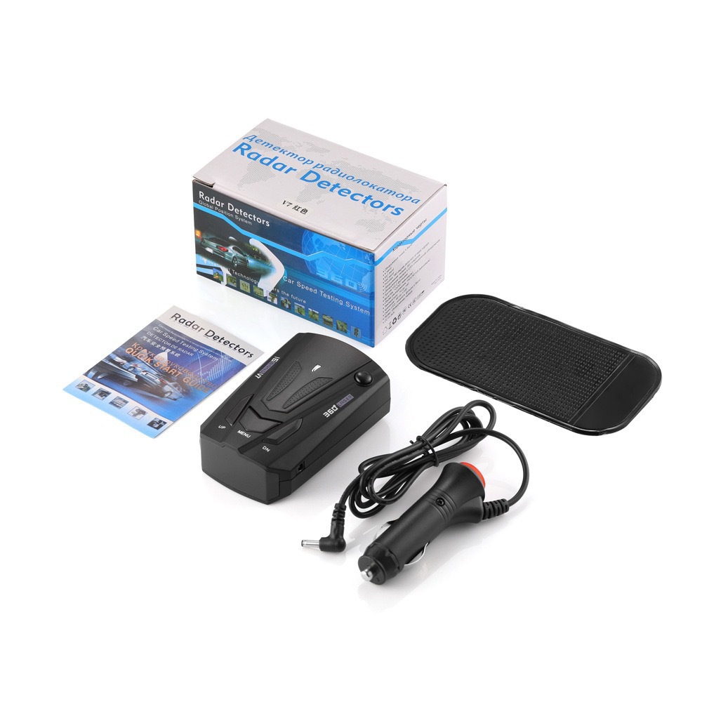 New cross-border V7 electronic dog mobile radar speed detector, car-mounted radar speed detector in Chinese, English, Russian, and Thai