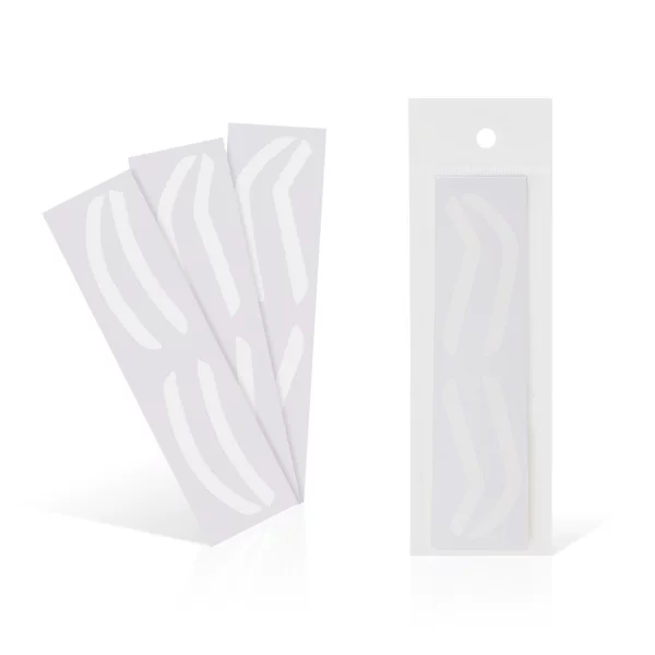 Cross-Border White Adjustable Separate Eyebrow Stickers Are Easy to Use to Assist in Eyebrow Tattooing and Eyebrow Positioning. Eyebrow Tattooing Auxiliary Positioning Tool