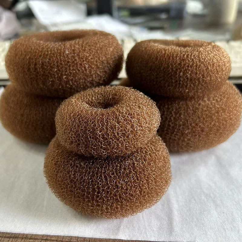 Fabricantes de bolos de cabeza de punto para el cabello atado adornamiento de cabello trenzado artefacto de donut anillo de cabello brote de flores herramientas de cabello