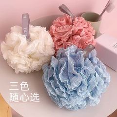 蕾丝沐浴球浴花泡泡洗澡球超柔软女大号可爱高档搓澡两用洗浴用品