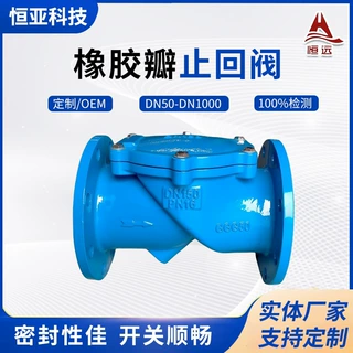 加工橡胶瓣止回阀国标德标橡胶瓣SFCV污水自来水单向逆止阀门厂家