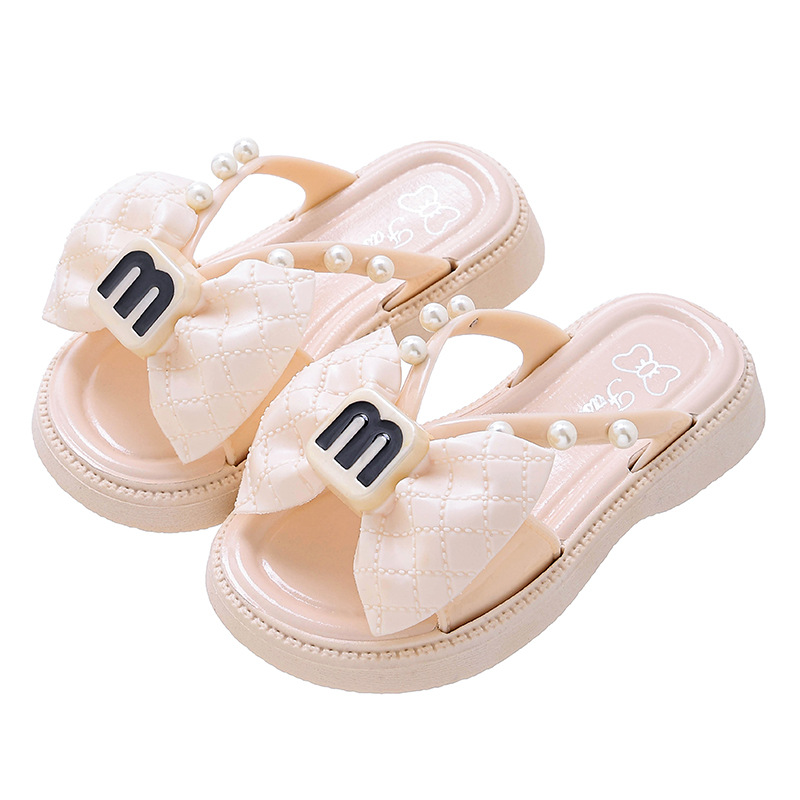 Zapatillas DE LOS NIÑOS sandalias cruzadas las mujeres 2024 verano nuevo Internet Celebrity playa arco estilo Chanel flip flops