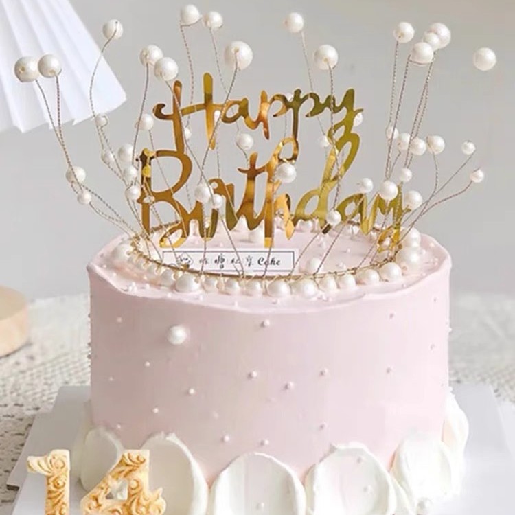 Celebridades de Internet Pastel de cumpleaños Decoración de la corona Adornos de la corona Reina infantil Corona de perlas Adornos de la corona Accesorios para sombreros para adultos