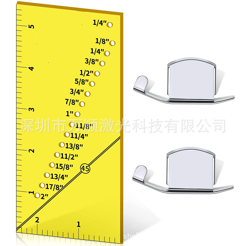 Sewing Machine Sewing Positioning Ruler Guide Ruler DIY Resistance Ruler Perforated Sewing Ruler Magnetic Ruler