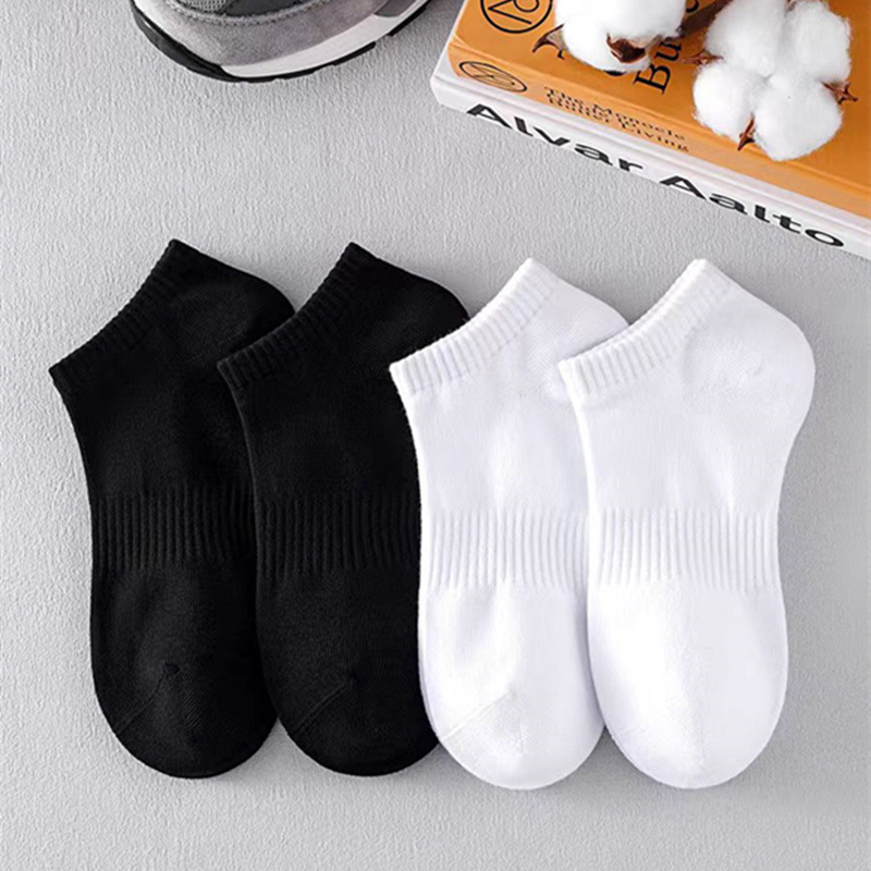 Zhuji Socks Men's Deodorant Sweat-Absorbent Boneless Socks Spring and Summer Thin Low-Cut Sports Socks