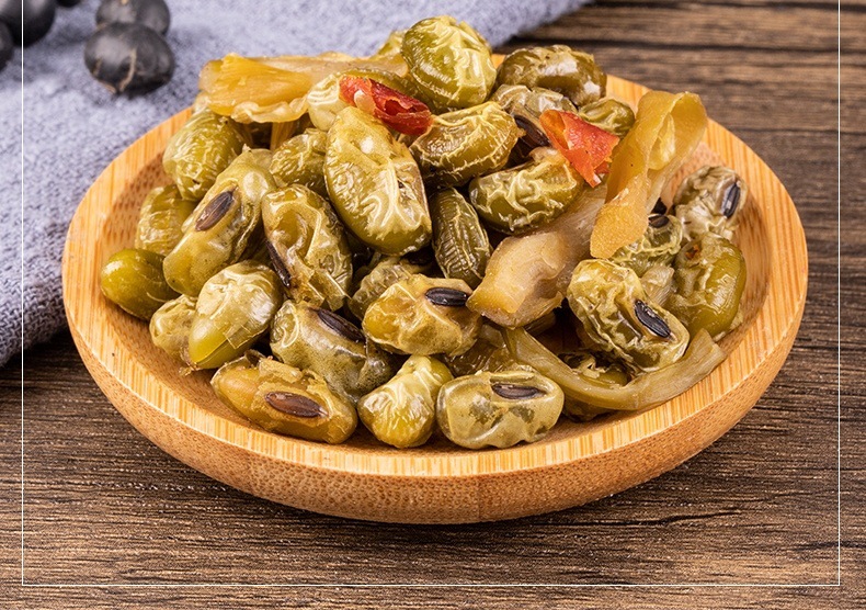 Green Soybean and Bamboo Shoot Snack Mix 500g Ready to Eat Edamame Fava Beans and Dried Bamboo Tips in use
