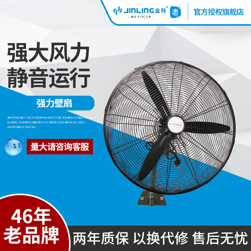 黑色機械式大功率落地扇壹件正常風葉子大型搖頭金羚風扇