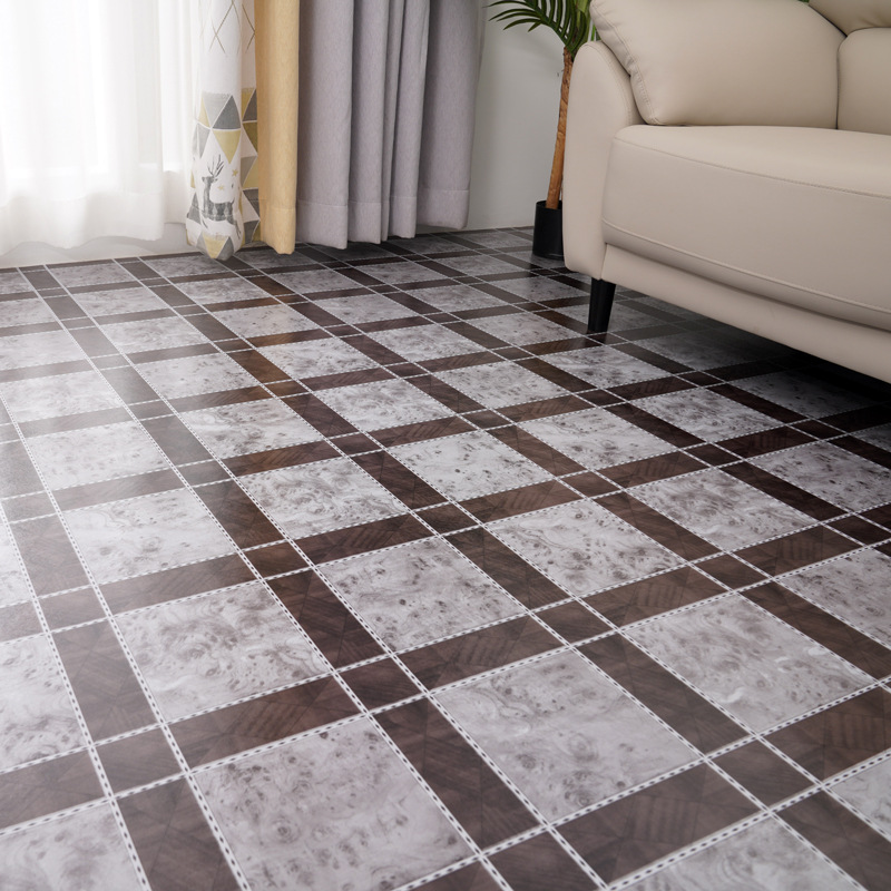 地板革仿瓷砖大理石地板贴自粘地板砖翻新改造地砖地面地贴批